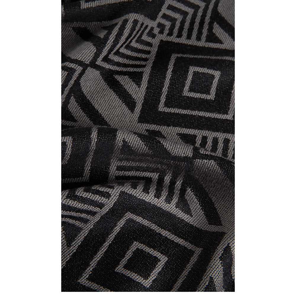 

Versace Black Geometric Scarf