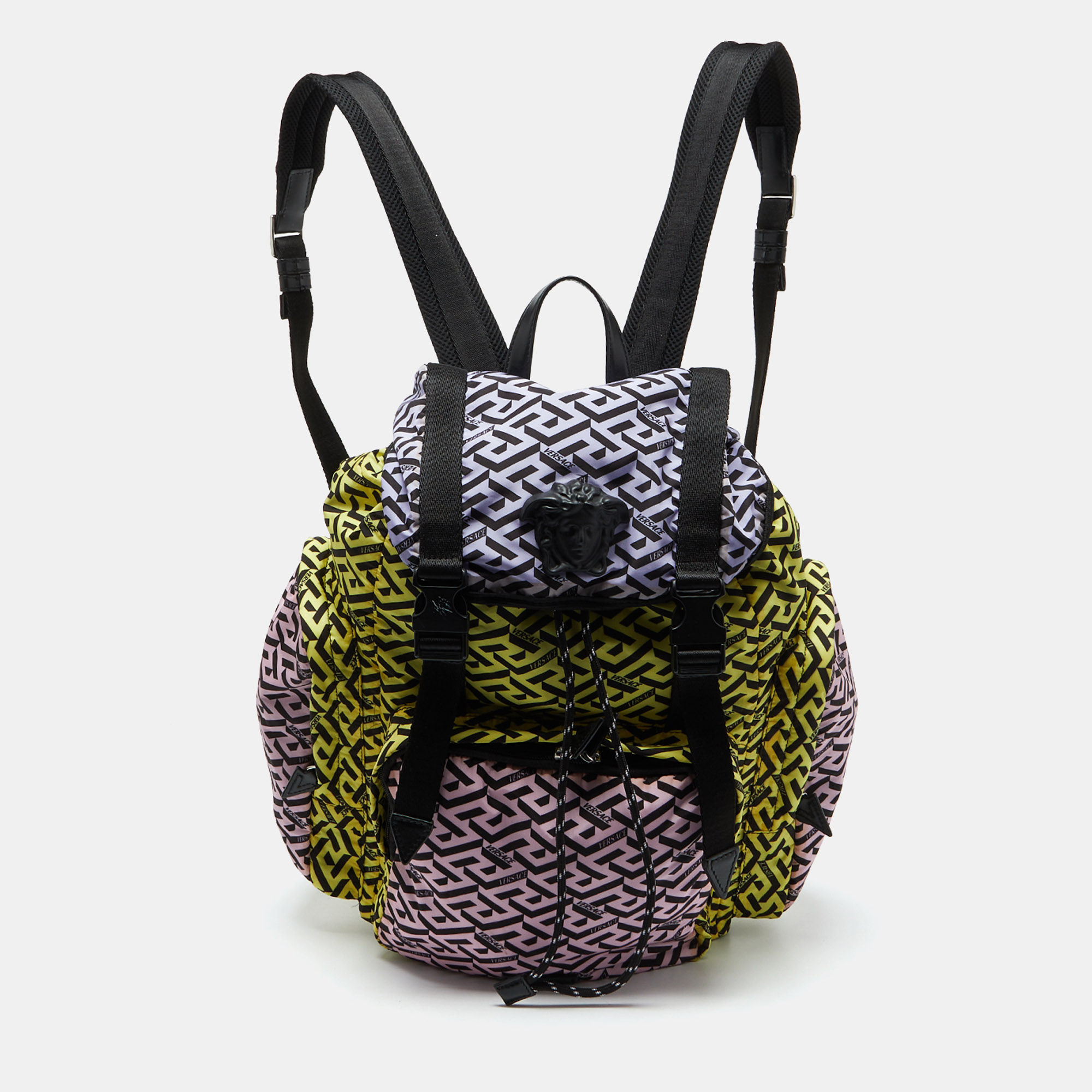 

Versace Multicolor Nylon La Medusa La Greca Backpack