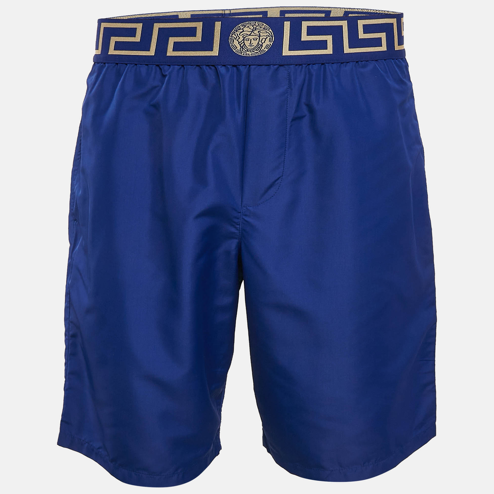 

Versace Blue Greca Border Detail Boardshorts M