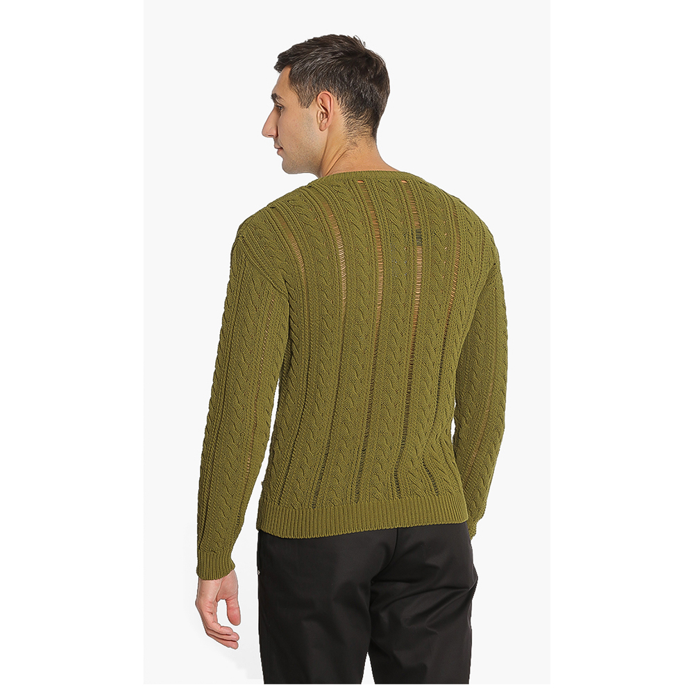 

Versace Green Woven Sweater  (IT 44
