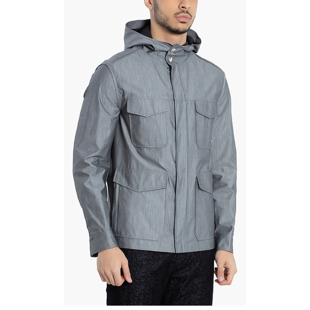 

Versace Grey Multi-Pockets Blouson Jacket  (IT 46