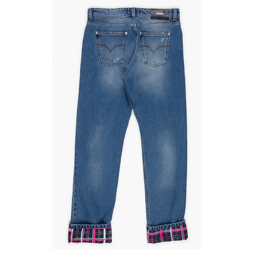 

Versace Blue Versus Washed Ripped Jeans 2XS (26)