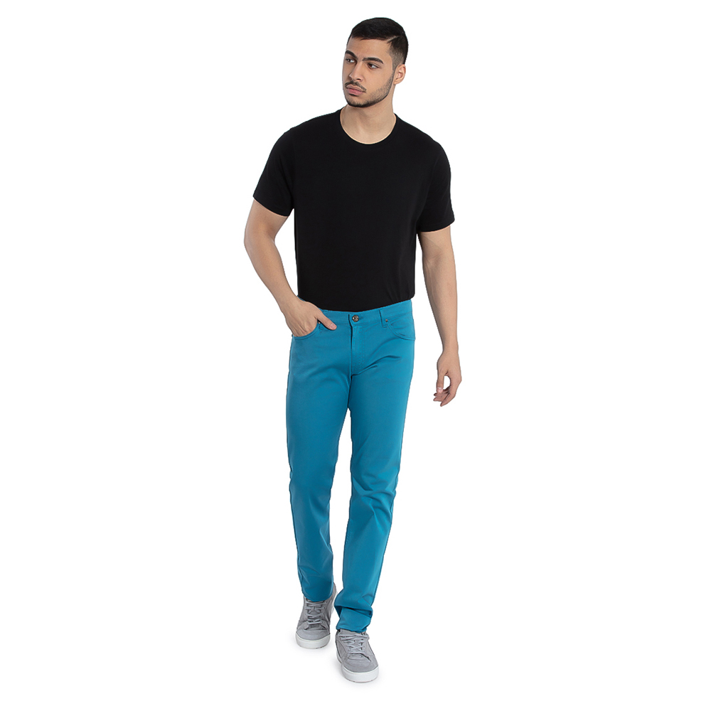 

Versace Blue Versace Jeans Casual Slim Fit Pants  (36