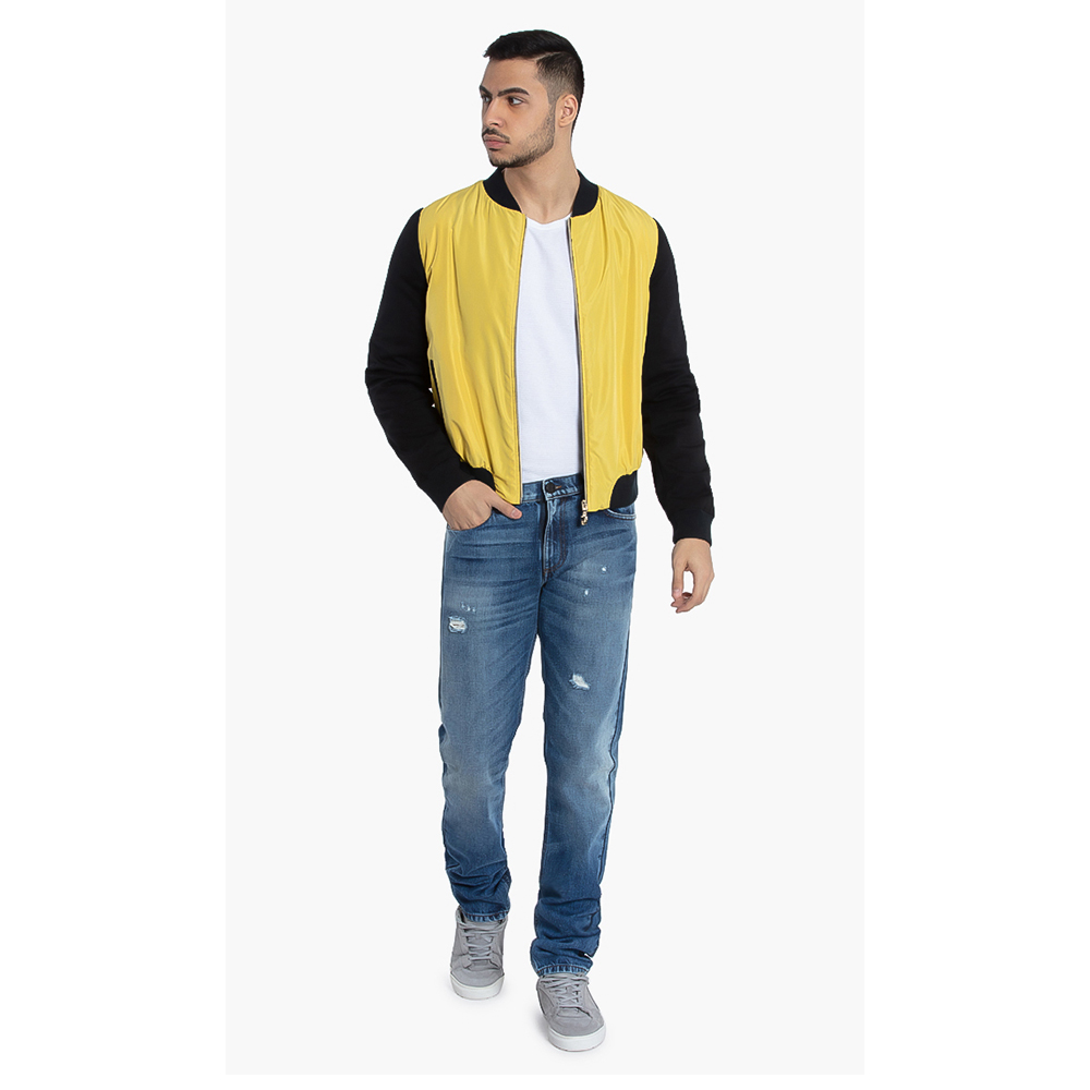 

Versace Yellow Versace Jeans Colorblock Bomber Jacket  (IT 50