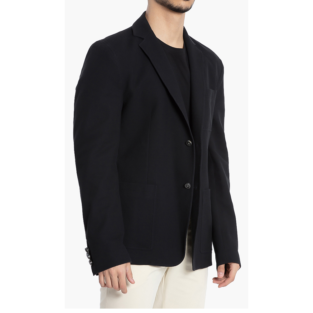 

Versace Black Gianni Single-Breasted Jacket  (IT 50