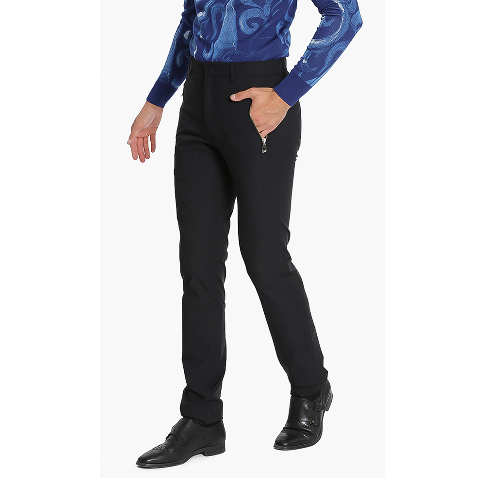

Versace Black Zip Pocket Pants  (46