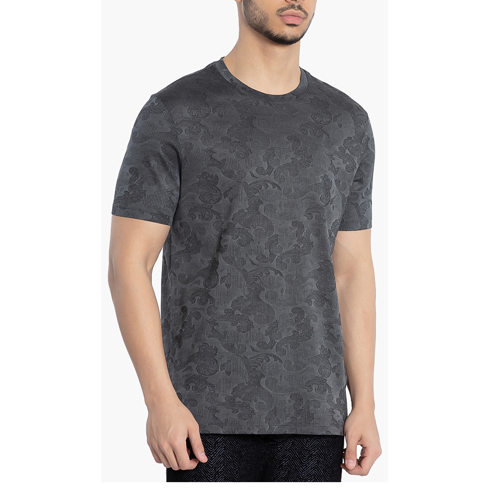 

Versace Grey Gianni All Over Print Cotton T-Shirt