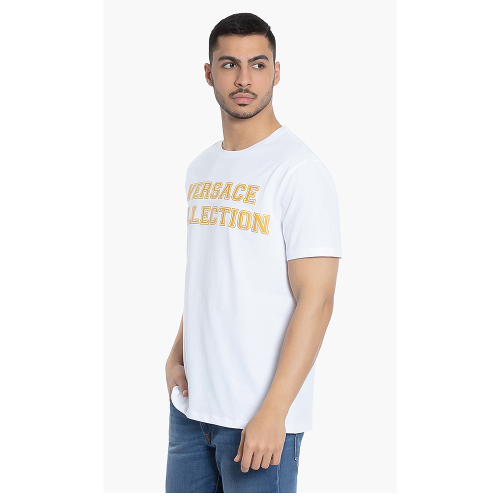 

Versace White Logo Graphic Print T-Shirt