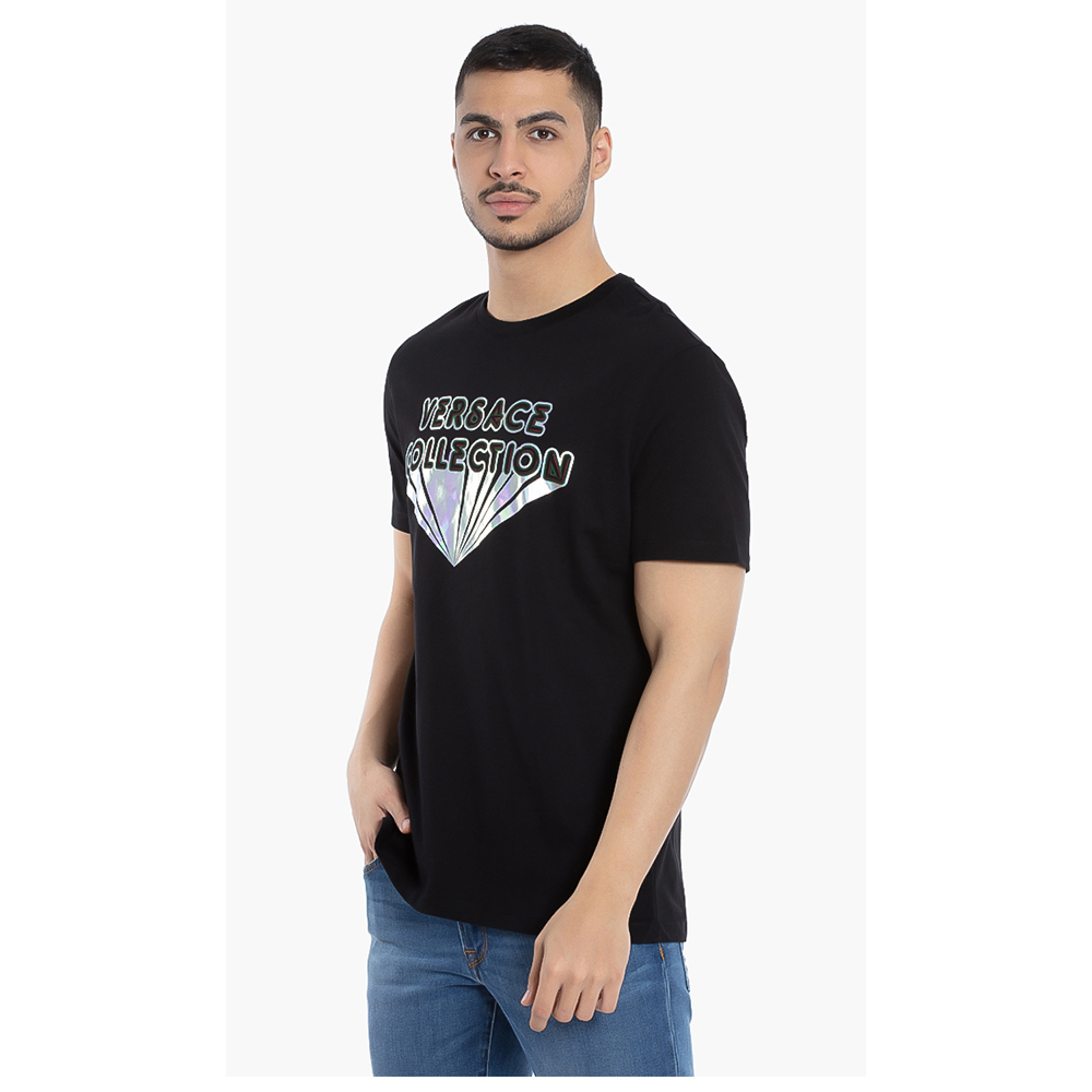 

Versace Black Logo Graphic Print T-Shirt 2XL