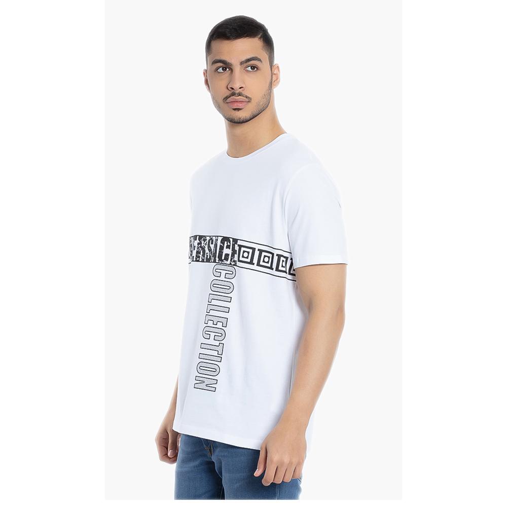 

Versace White Logo Graphic Print T-Shirt