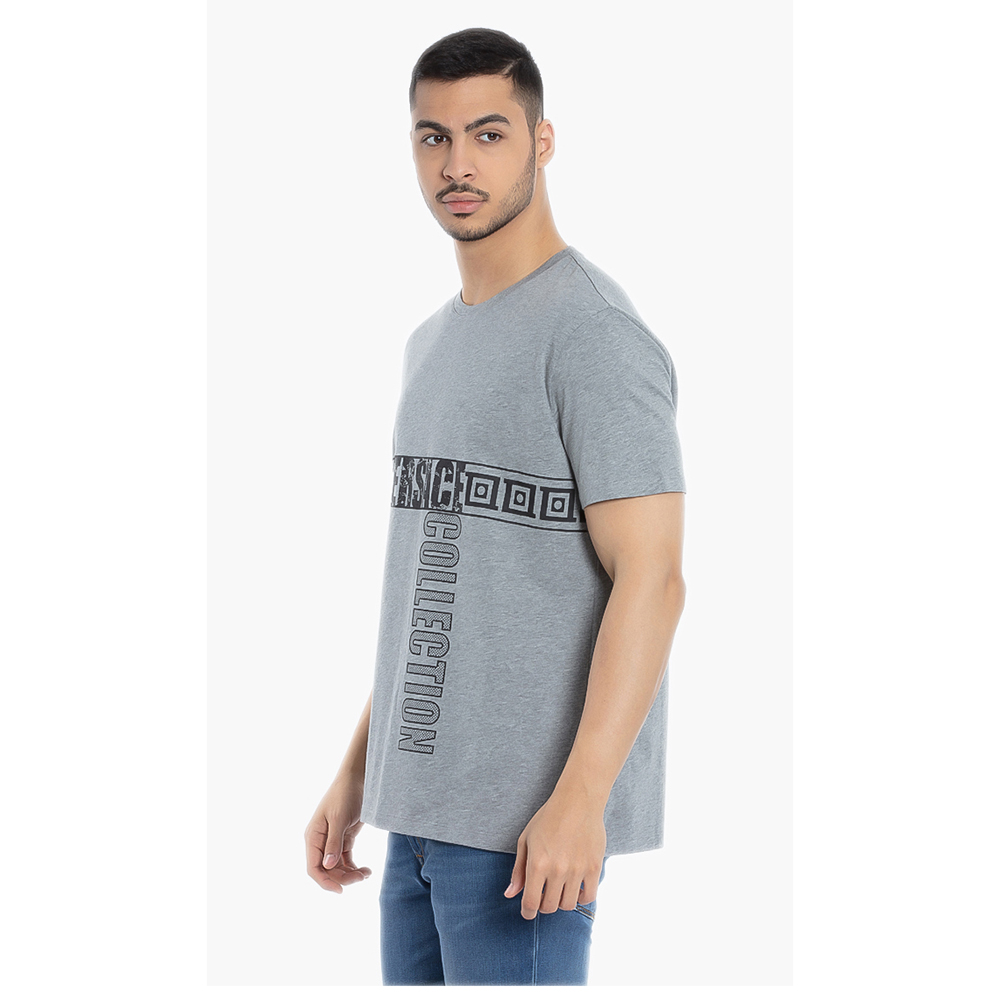 

Versace Grey Logo Graphic Print T-Shirt