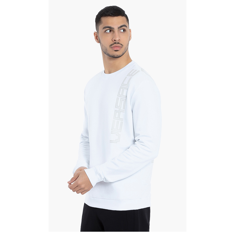 

Versace White Logo Cotton Sweatshirt