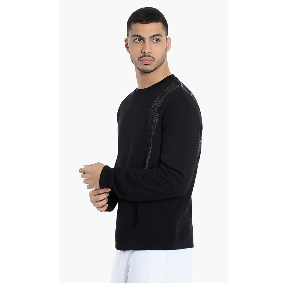 

Versace Black Logo Cotton Sweatshirt