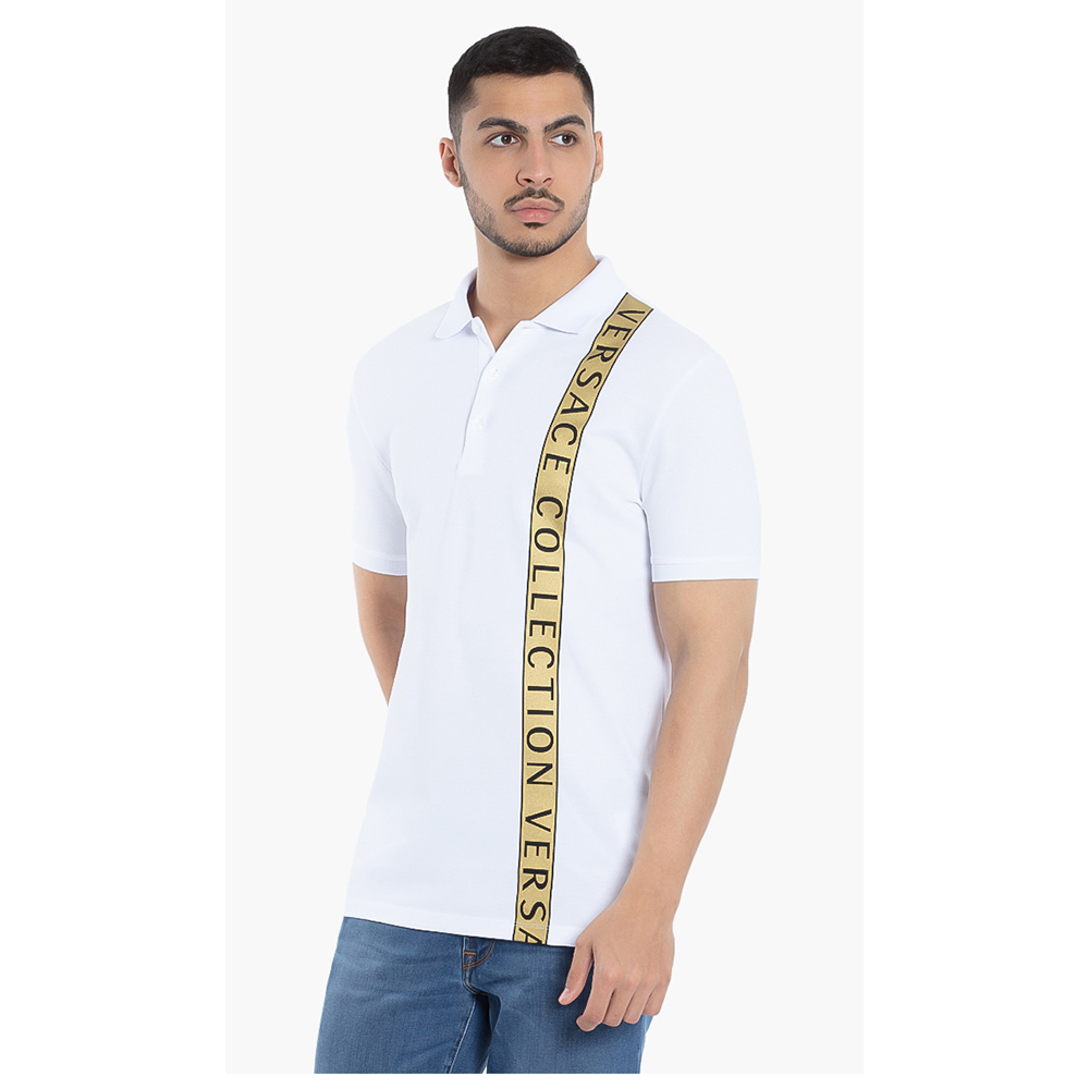 

Versace White Slim Fit Polo Shirt