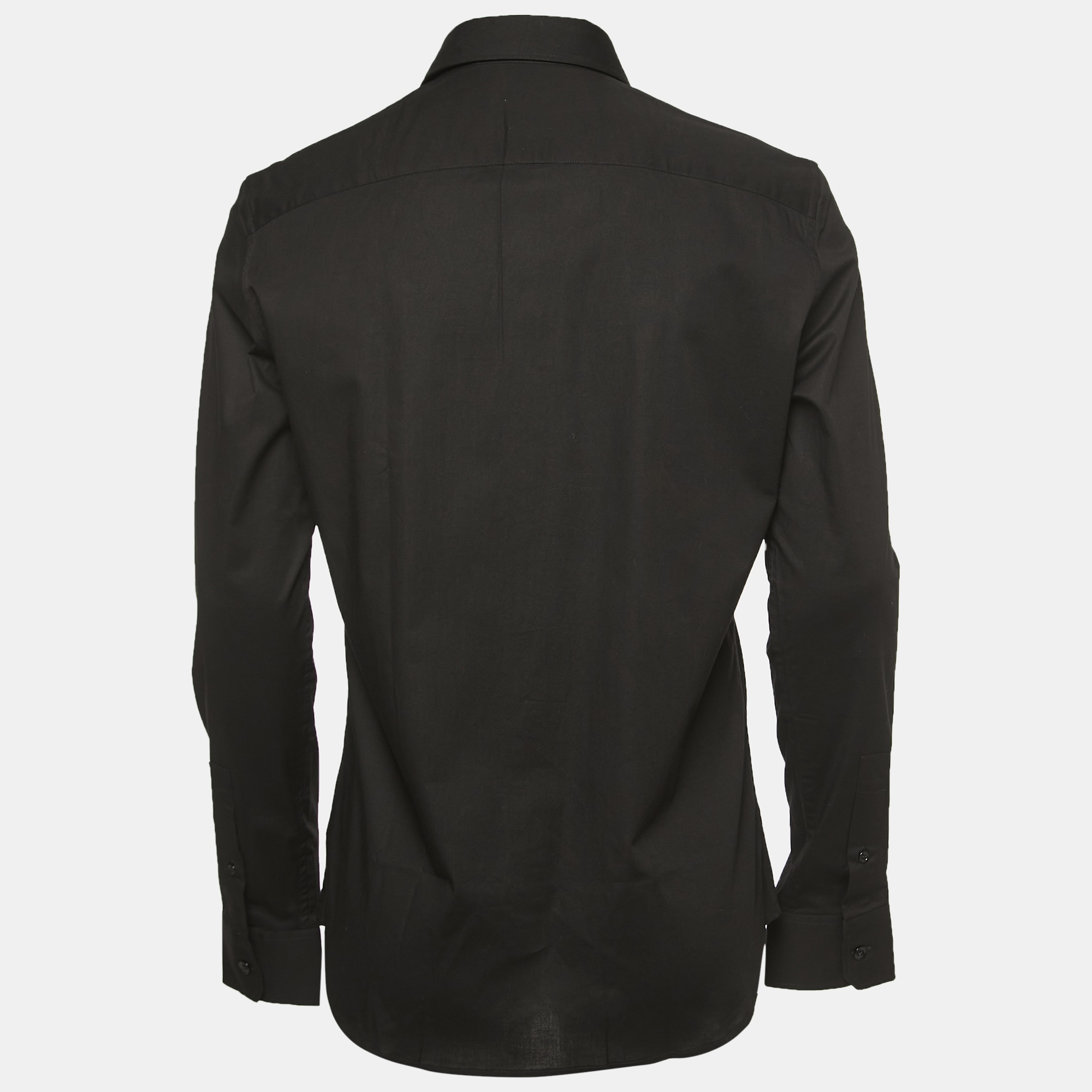 

Versace Black Cotton Button Front Full Sleeve Shirt