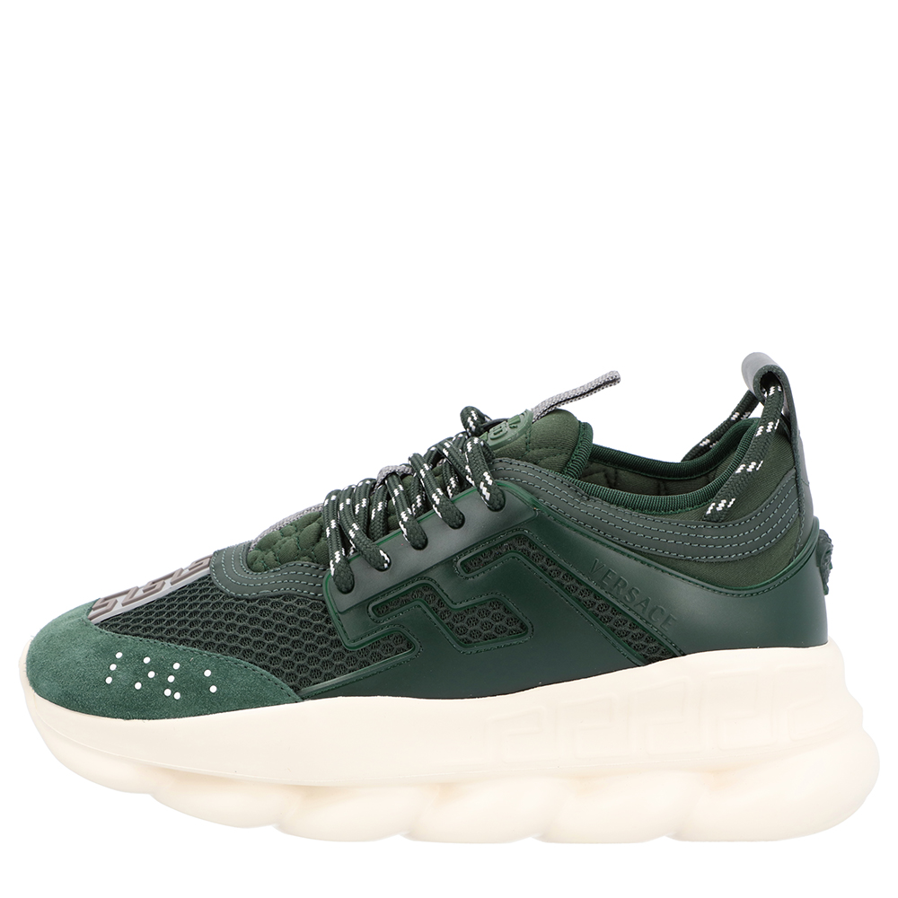

Versace Green Chain Reaction Sneakers Size