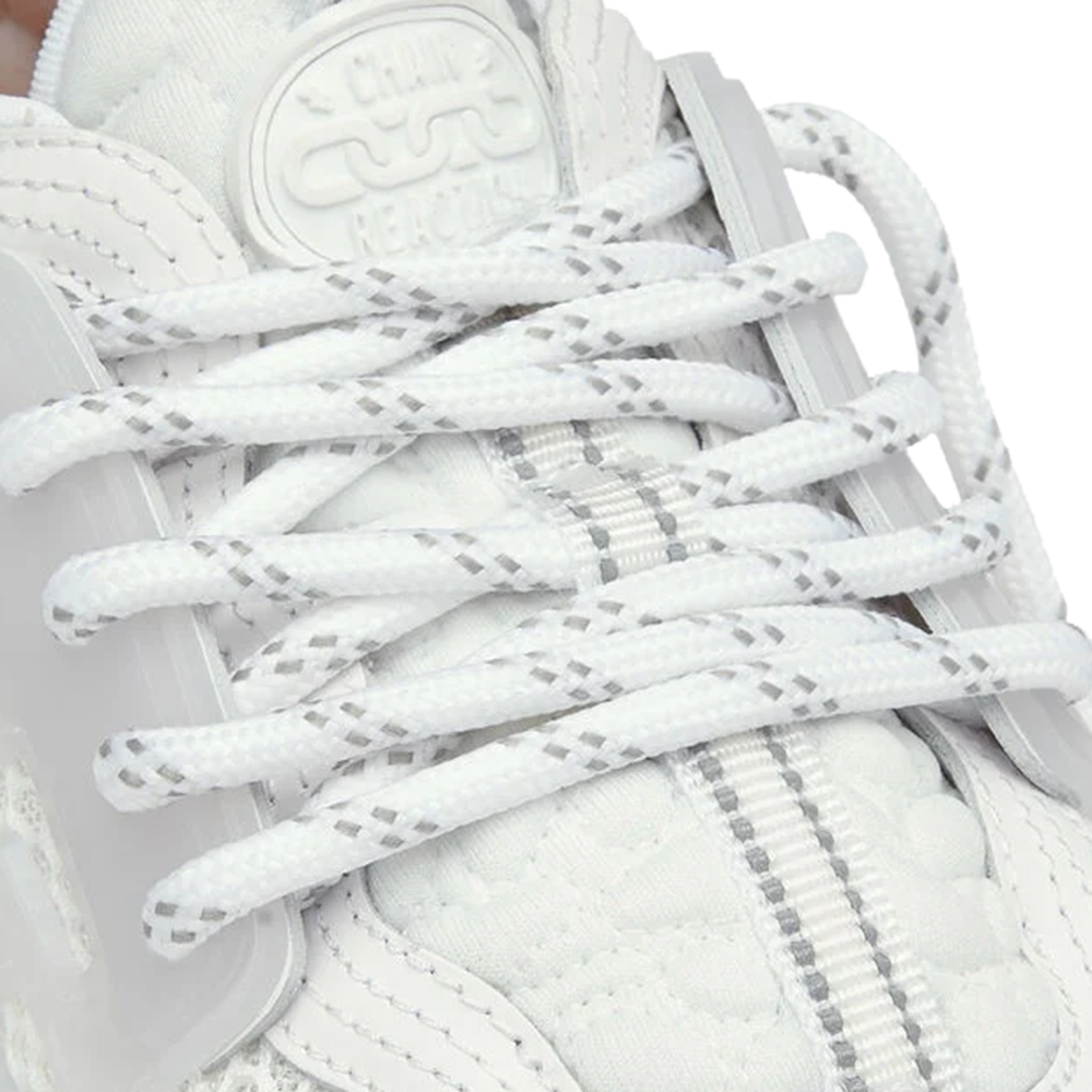 Chain reaction leather low trainers Versace White size 39.5 EU in Leather -  21458984