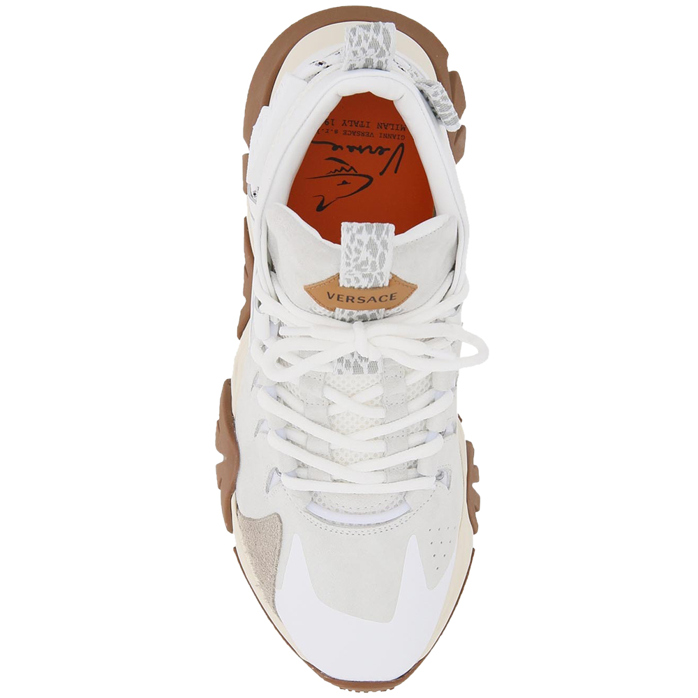 

Versace White/Brown Squalo Hiker Sneakers Size EU