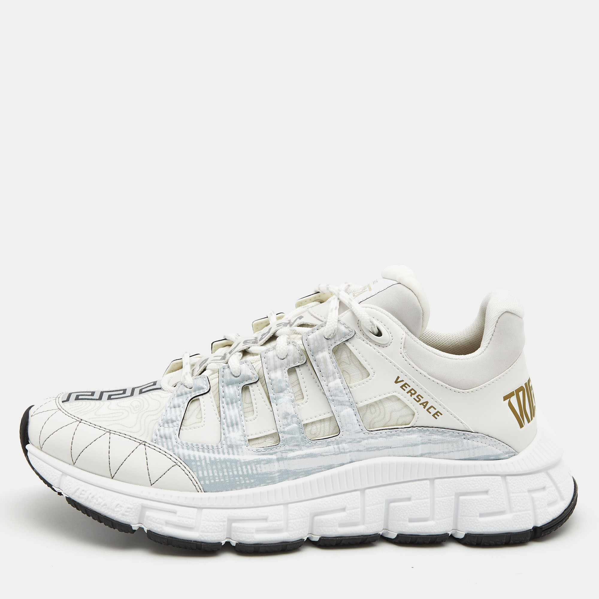 スニーカー Versace Trigreca White Leather Sneakers Trigreca Sneakers White | VERSACE US