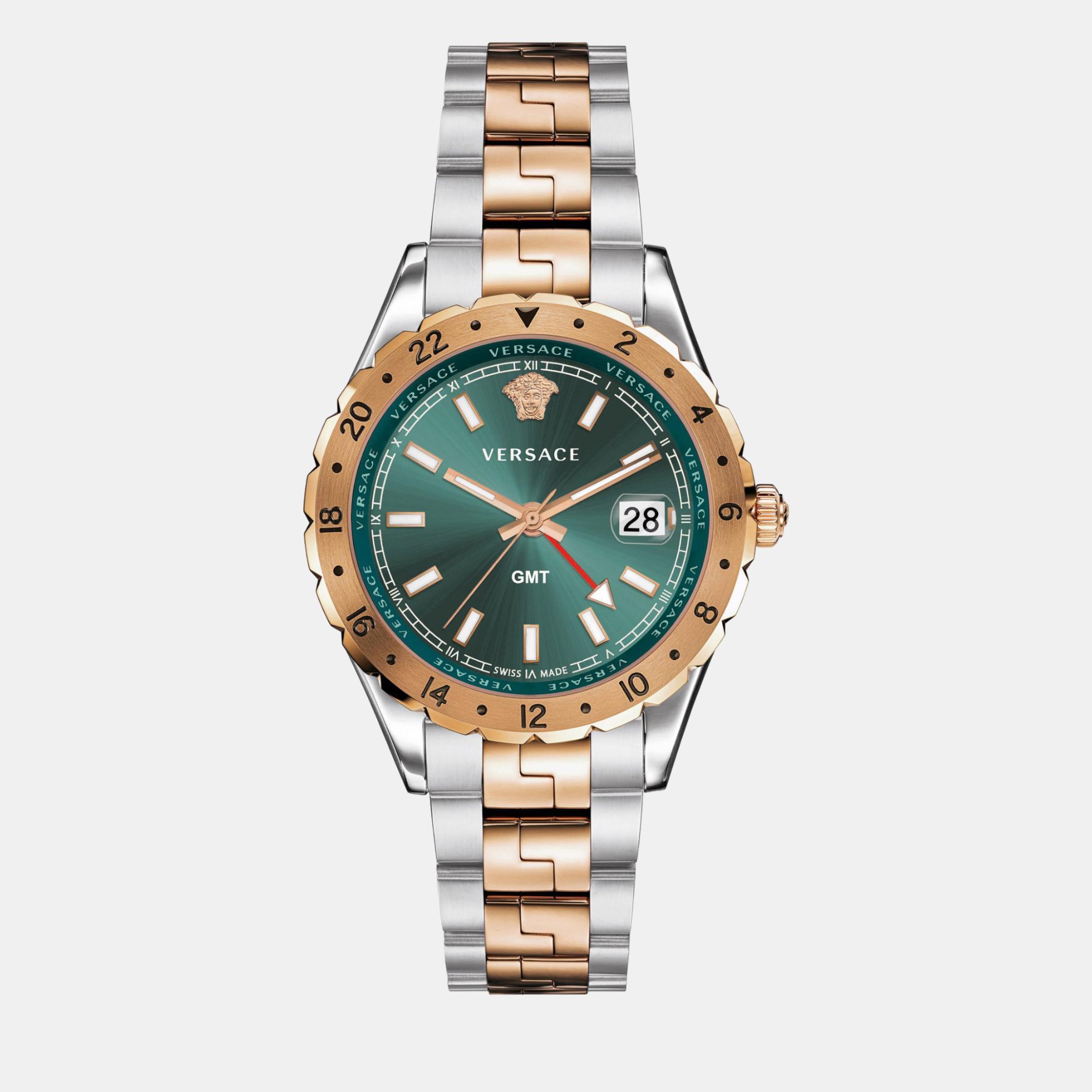 

Versace Men's Hellenyium  Quartz Watch V11050016, Green