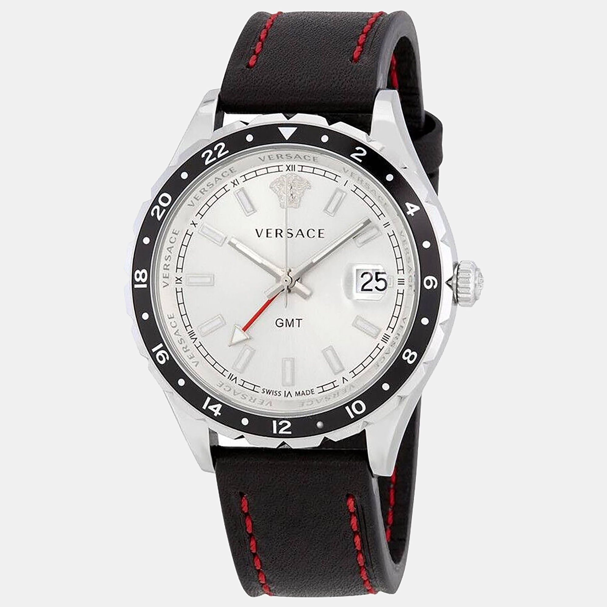 

Versace Men's V11070017 Hellenyium  Quartz Watch, Silver