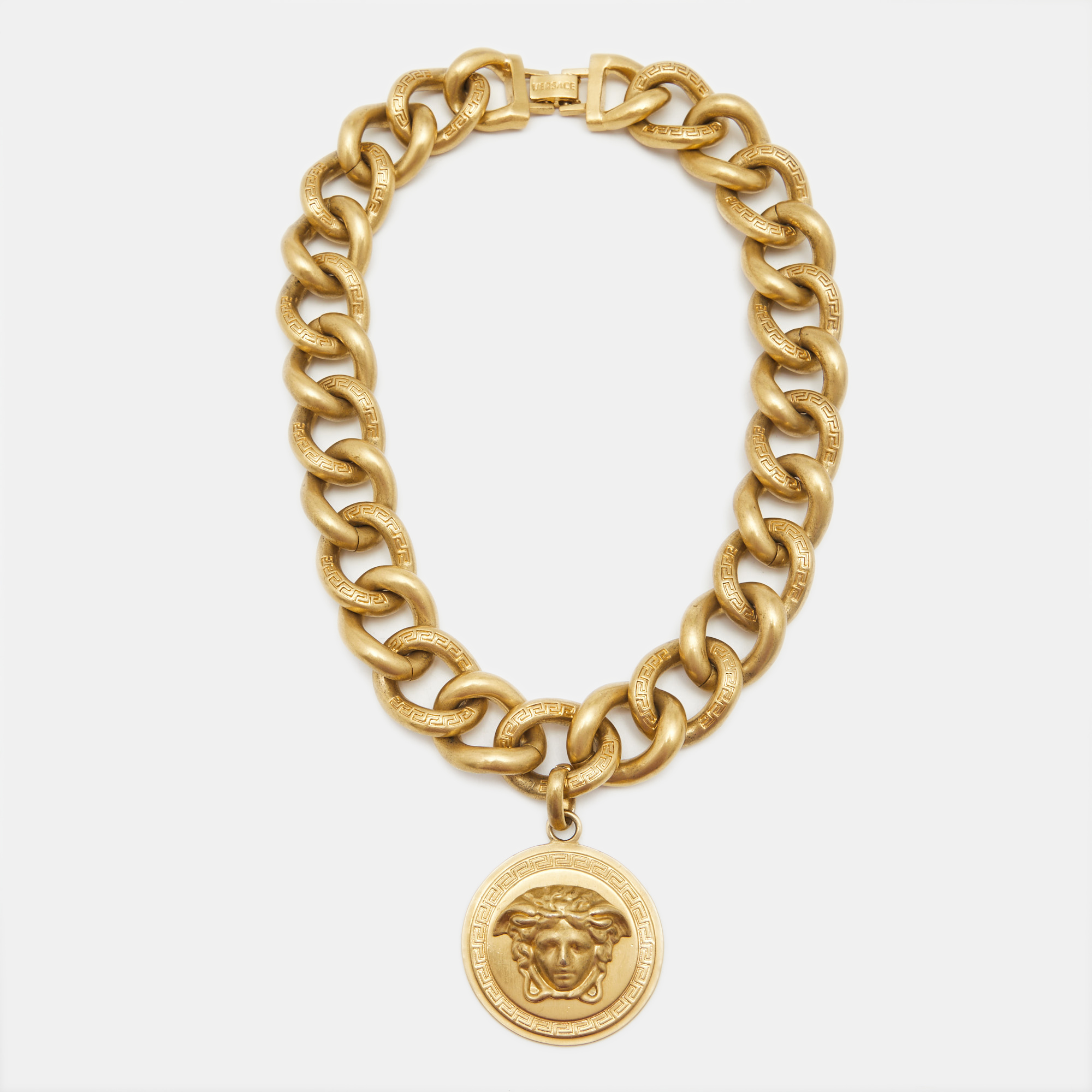 

Versace Icon Medusa Gold Tone Necklace