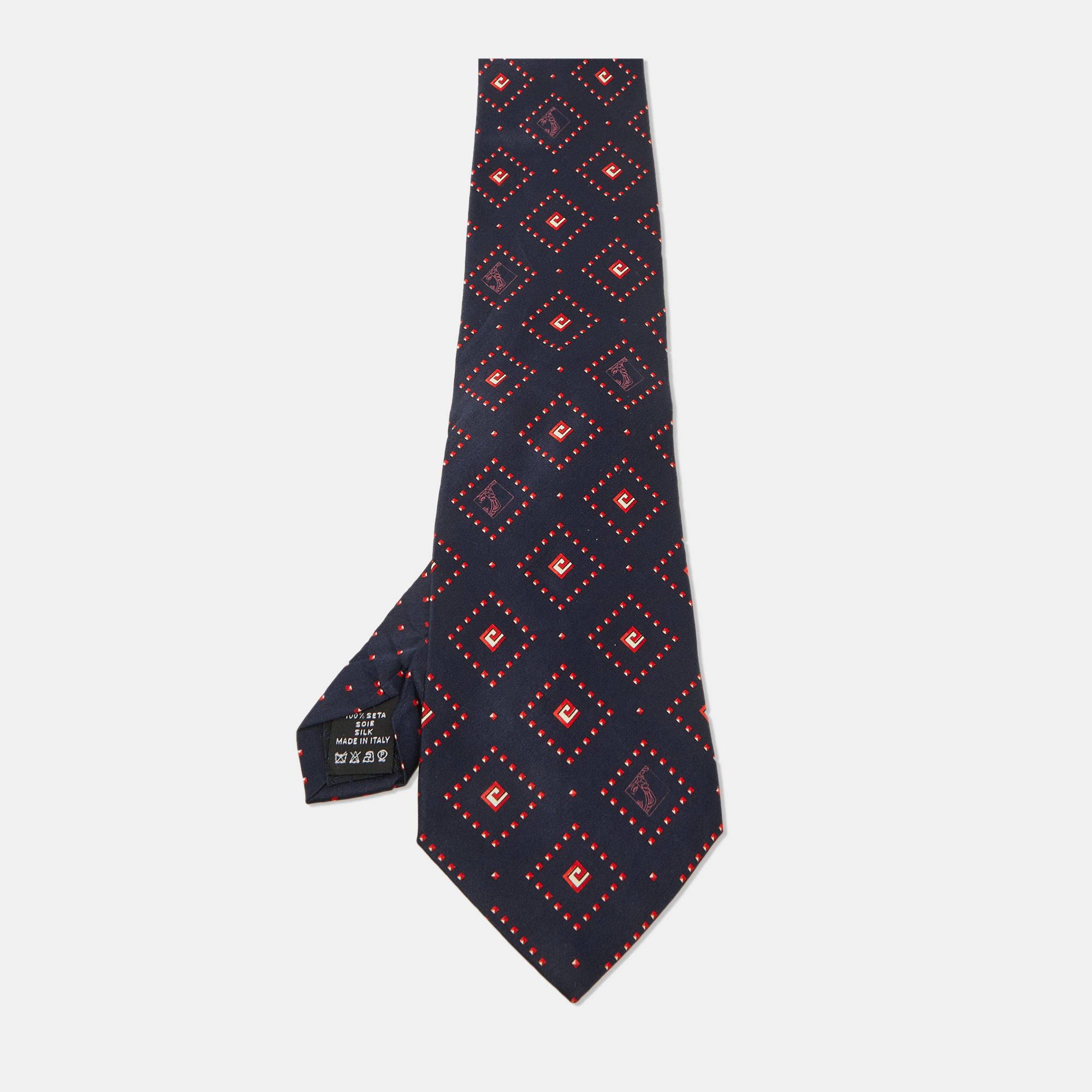 

Versace Blue/Red Printed Silk Tie