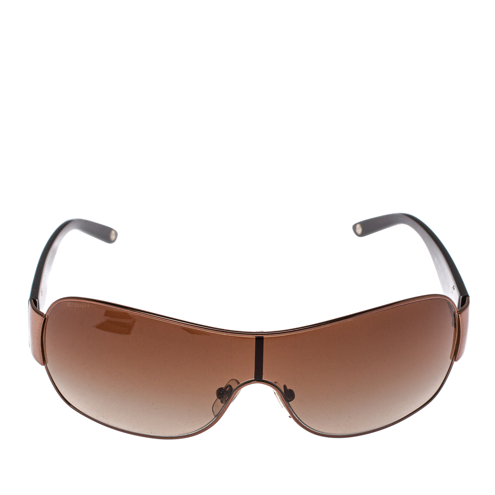 

Versace Bronze Tone/Brown VE2101 Medusa Shield Sunglasses