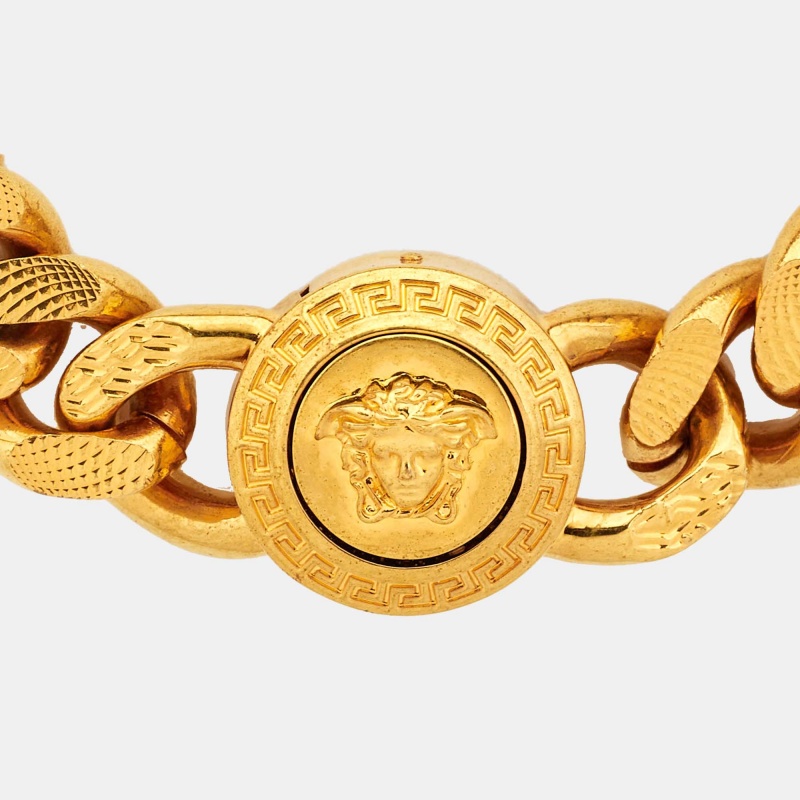 

Versace Medusa Gold Tone Bracelet