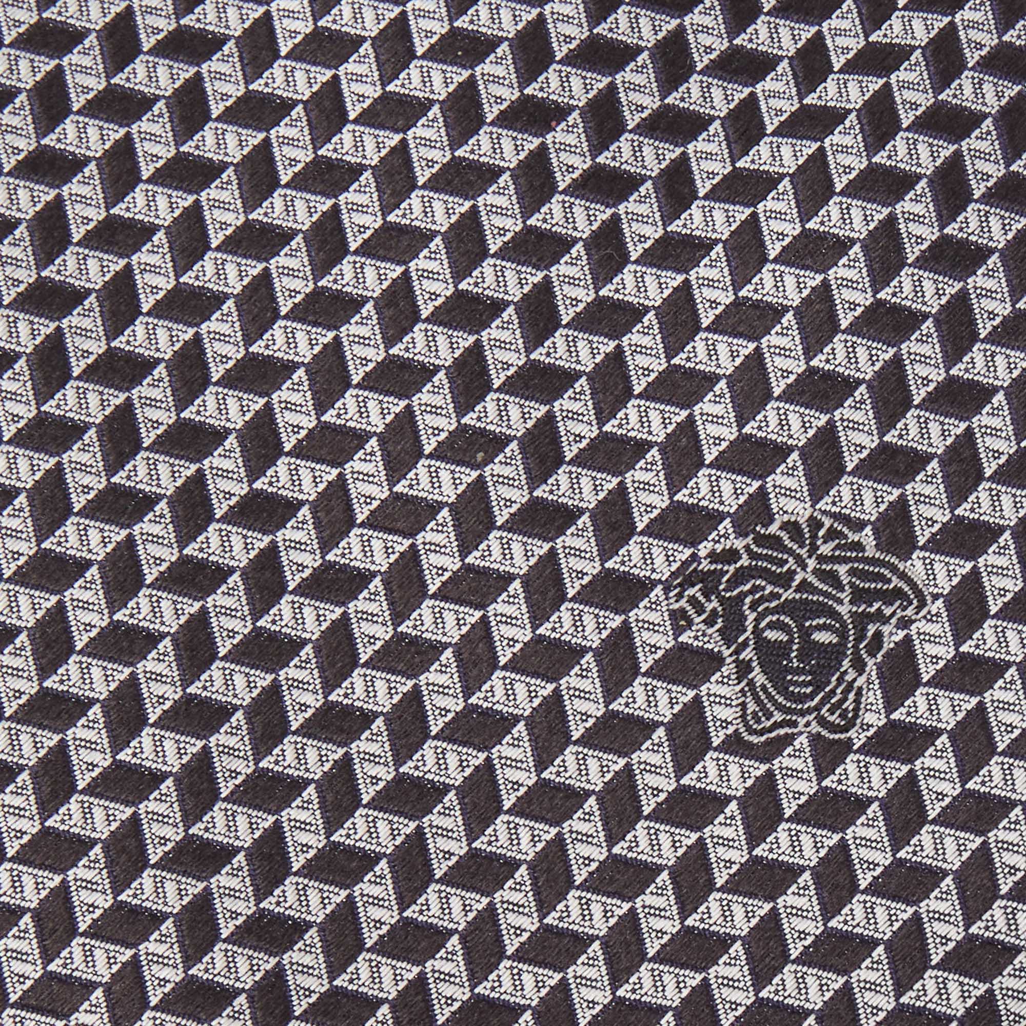 

Versace Black Patterned Silk Tie