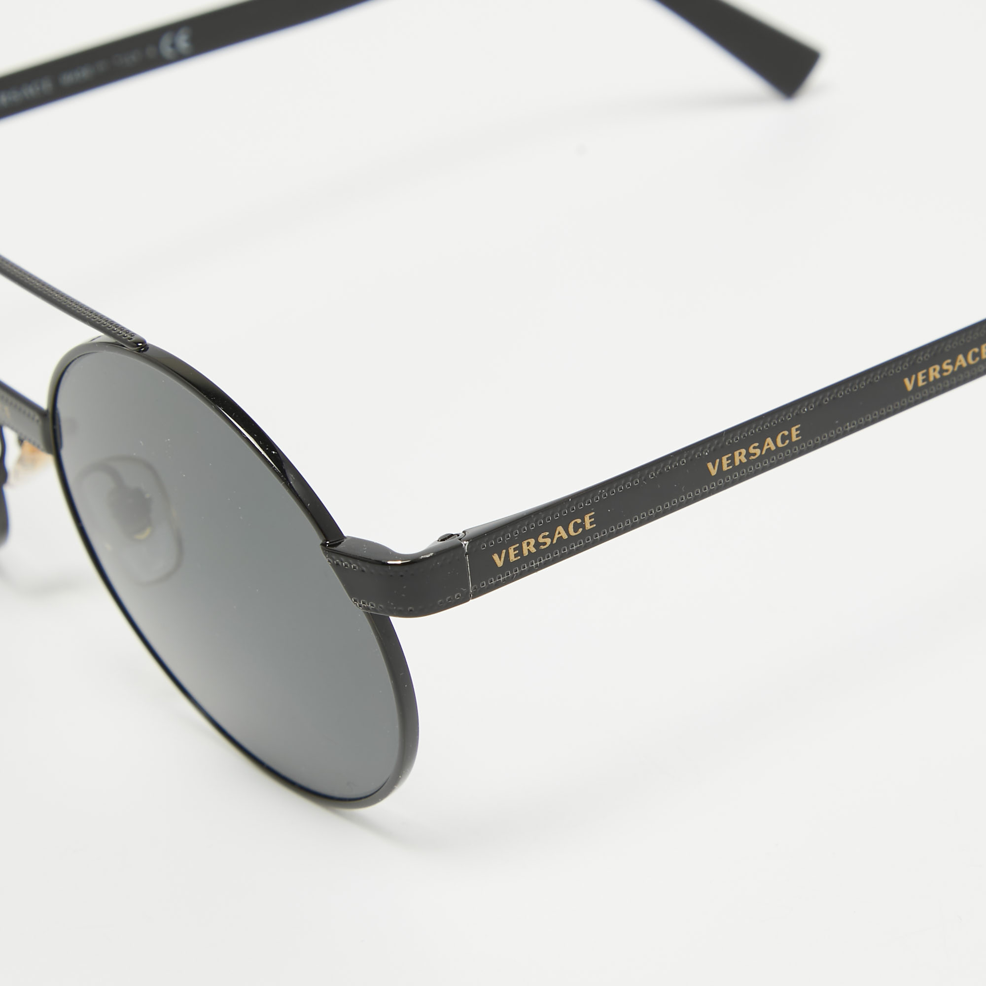 

Versace Black VE 2210 Round Sunglasses