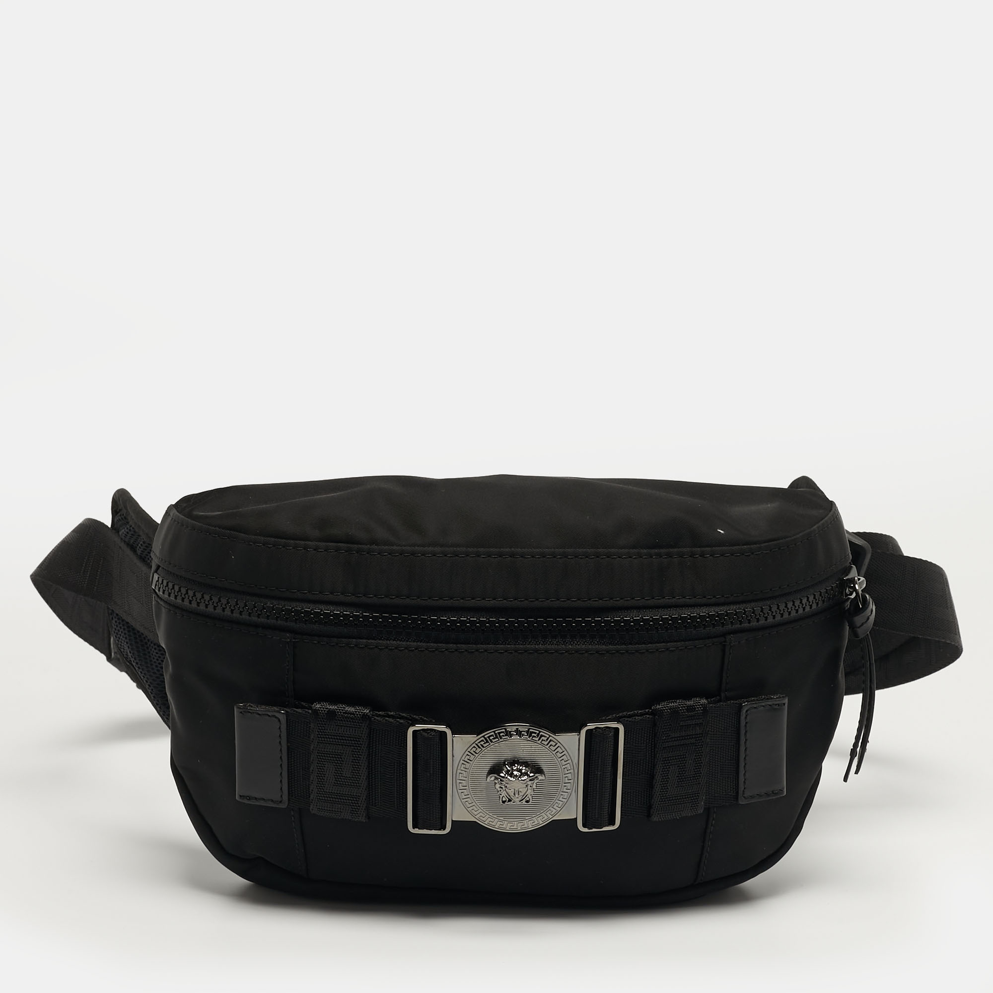 

Versace La Medusa Black Nylon Belt Bag