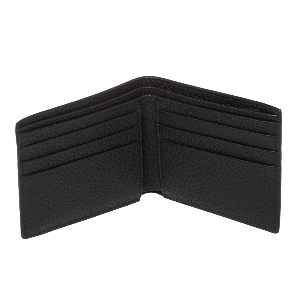 

Versace Black Leather Medusa Bifold Wallet