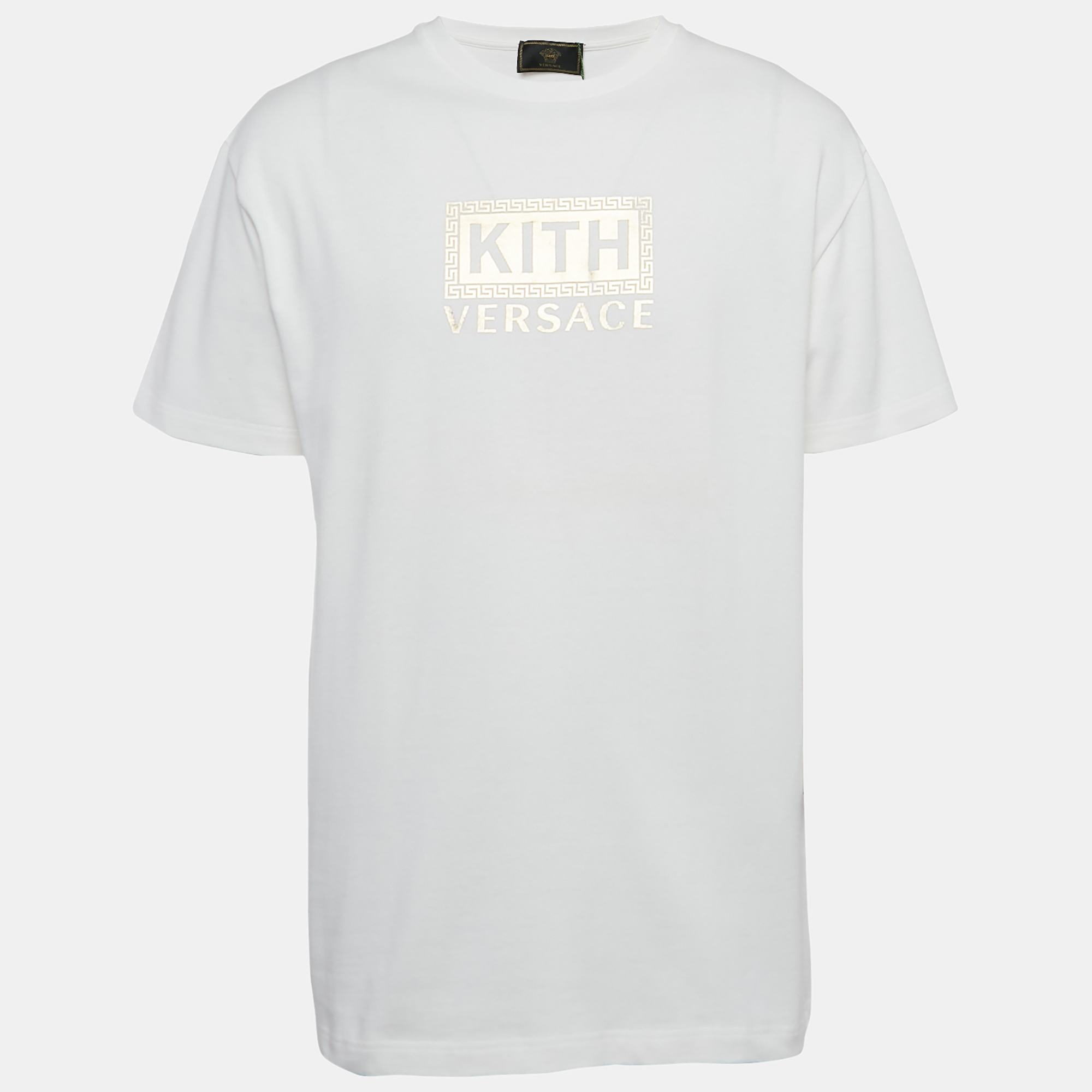 

Versace White Kith Print Cotton Crewneck T-Shirt M