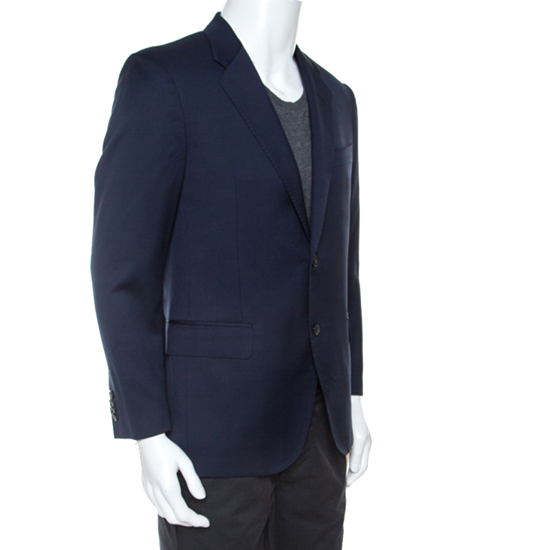 

Versace Navy Blue Wool Blazer