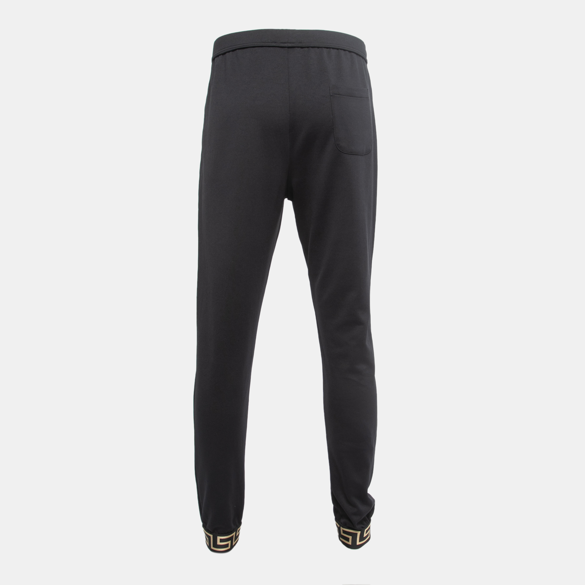 

Versace Black Knit Medussa Logo Detail Track pants