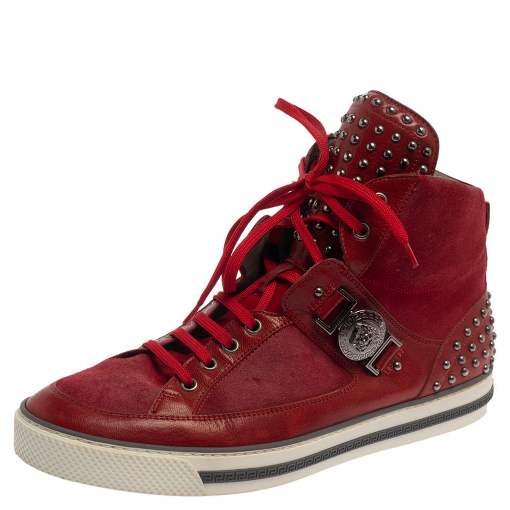 red versace sneakers