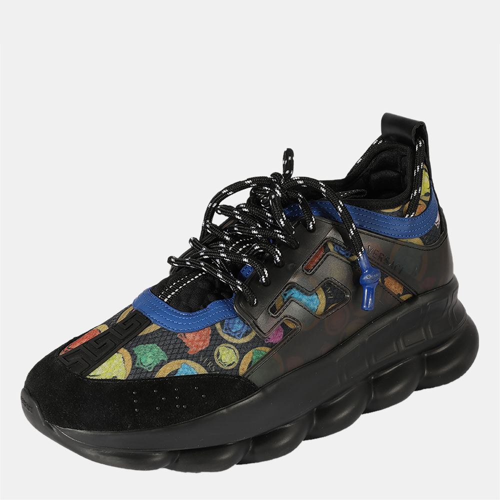 

Versace Black Chain Reaction 'Diamond Print Sneaker EU