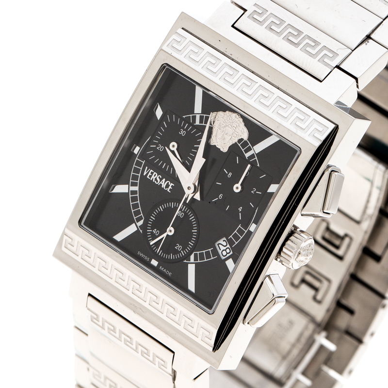 

Versace Black Stainless Steel Landmark Chronograph Men's Wristwatch