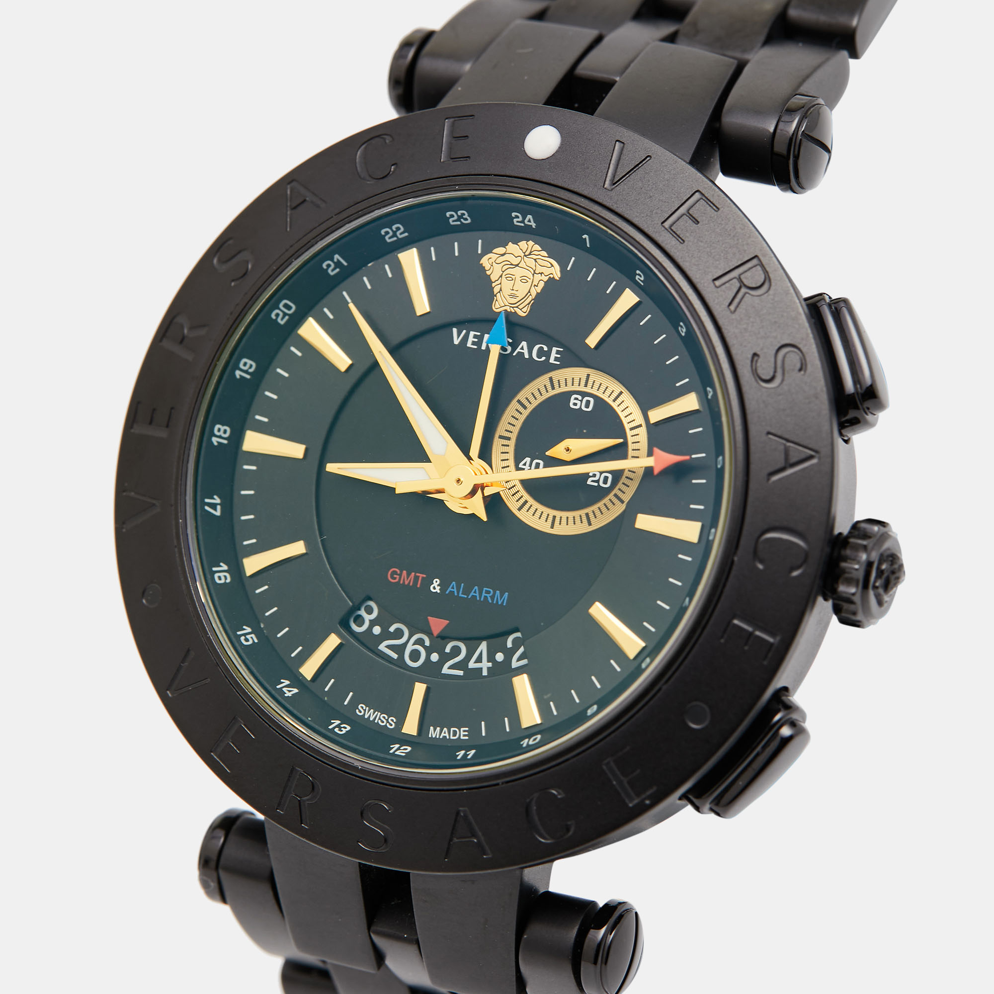 

Versace Black Ion Plated Stainless Steel V-Race