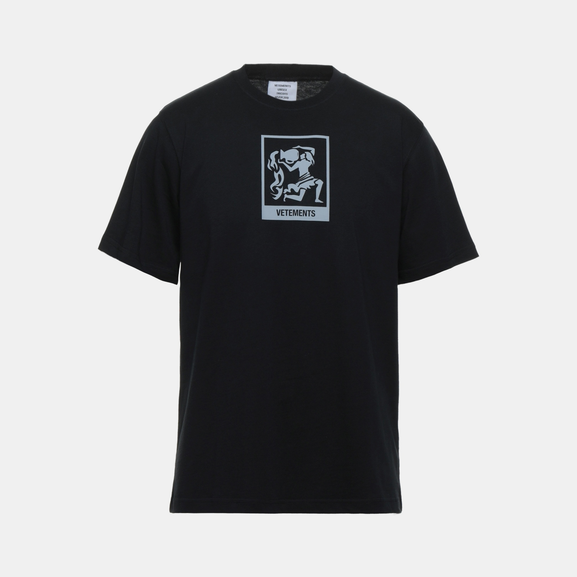 Pre-owned Vetements Cotton T-shirts L In Black