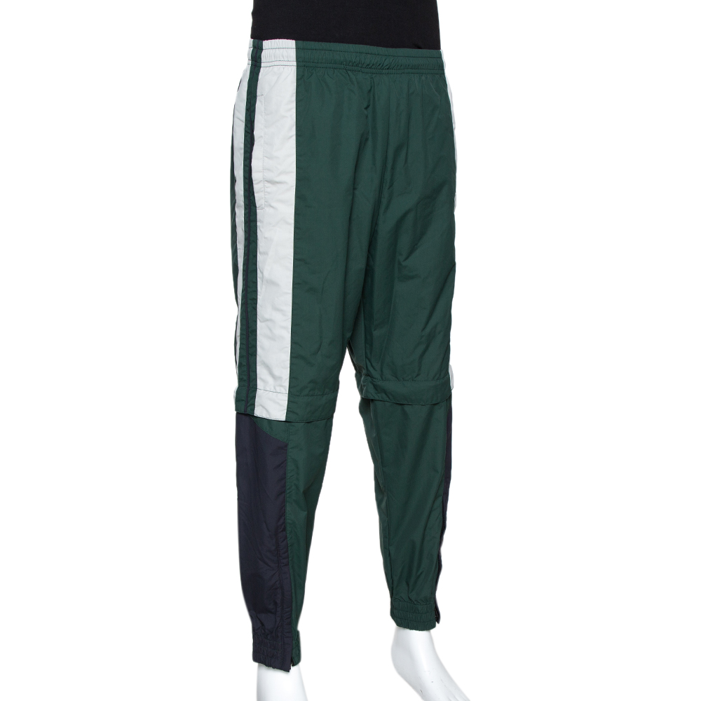 Vetements Green & Black Convertible Zip Off Track Pants