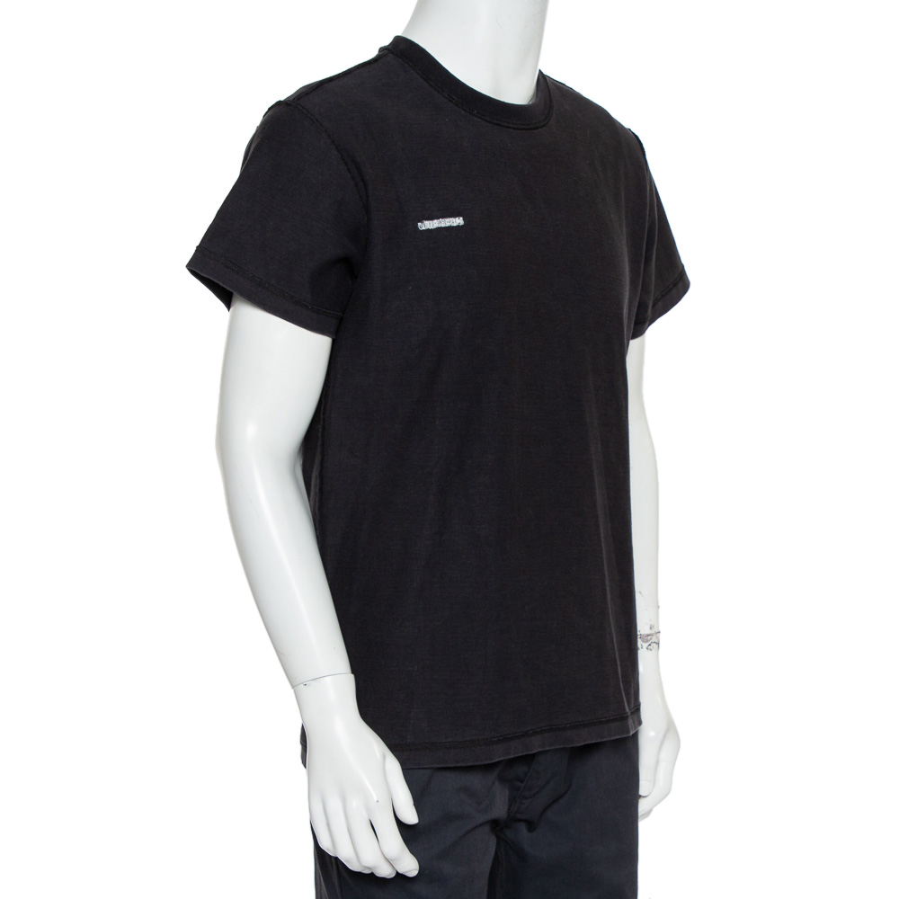 

Vetements Black Cotton Inside Out Crewneck T-Shirt