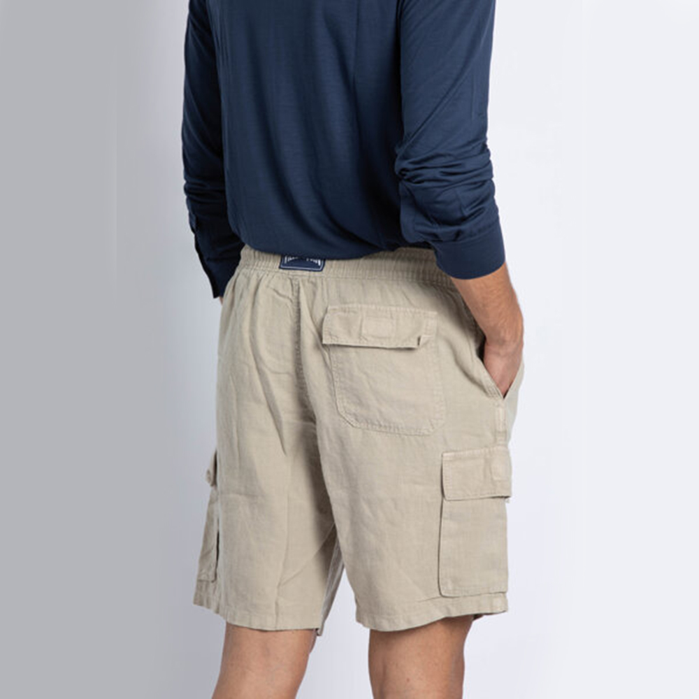 

Vilebrequin Beige Linen Cargo Shorts  (Available for UAE Customers Only