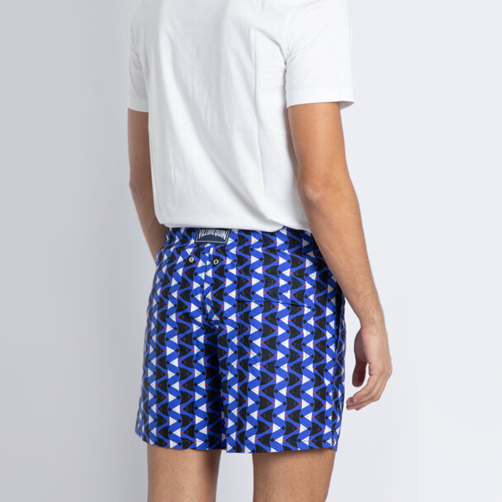 

Vilebrequin Blue All Over Fish Print Swim Trunks  (Available for UAE Customers Only