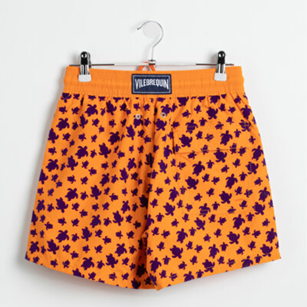 

Vilebrequin Orange Logo Print Swim Trunks  (Available for UAE Customers Only