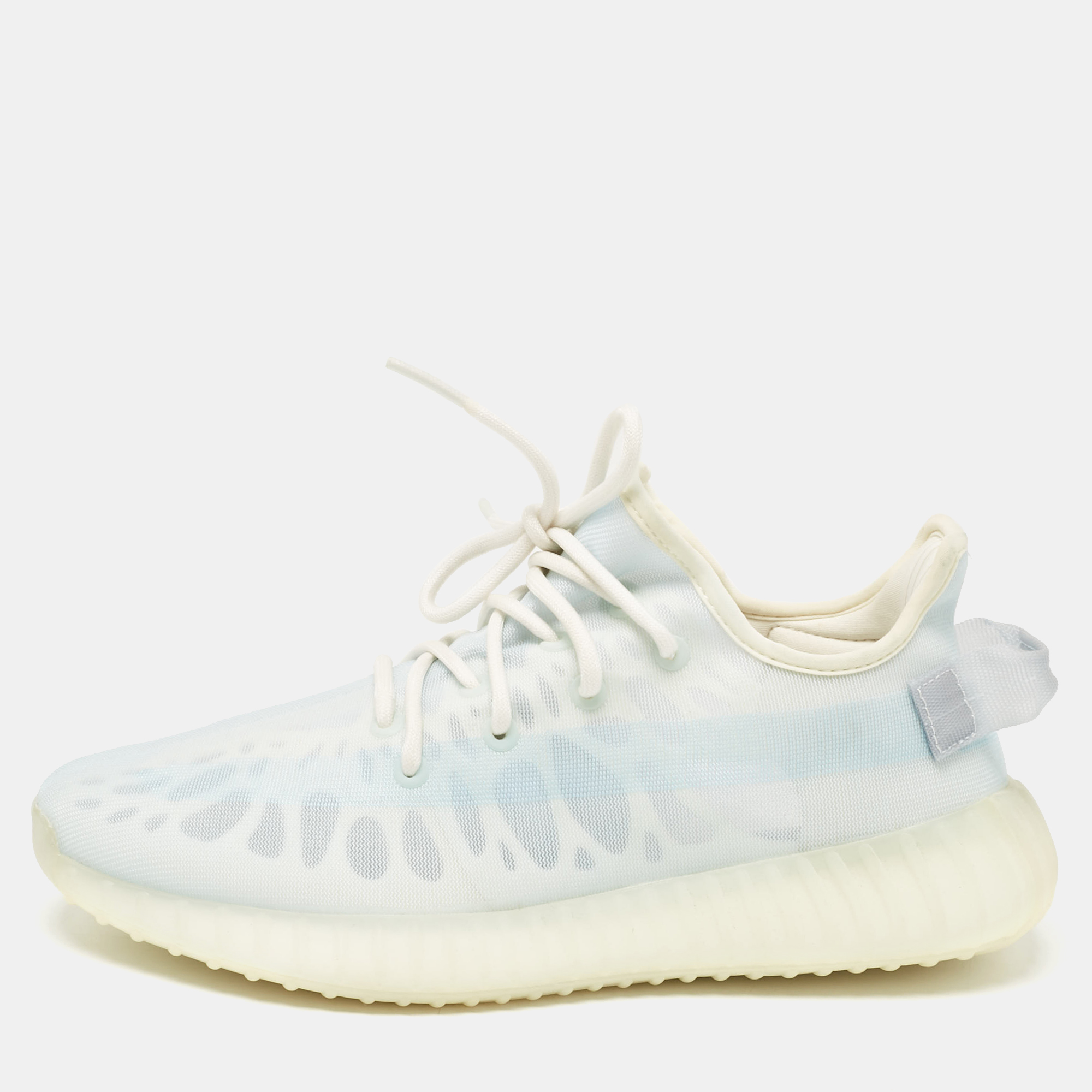 

Yeezy x Adidas Blue Mesh Boost 350 V2 Mono Ice Sneakers Size 42