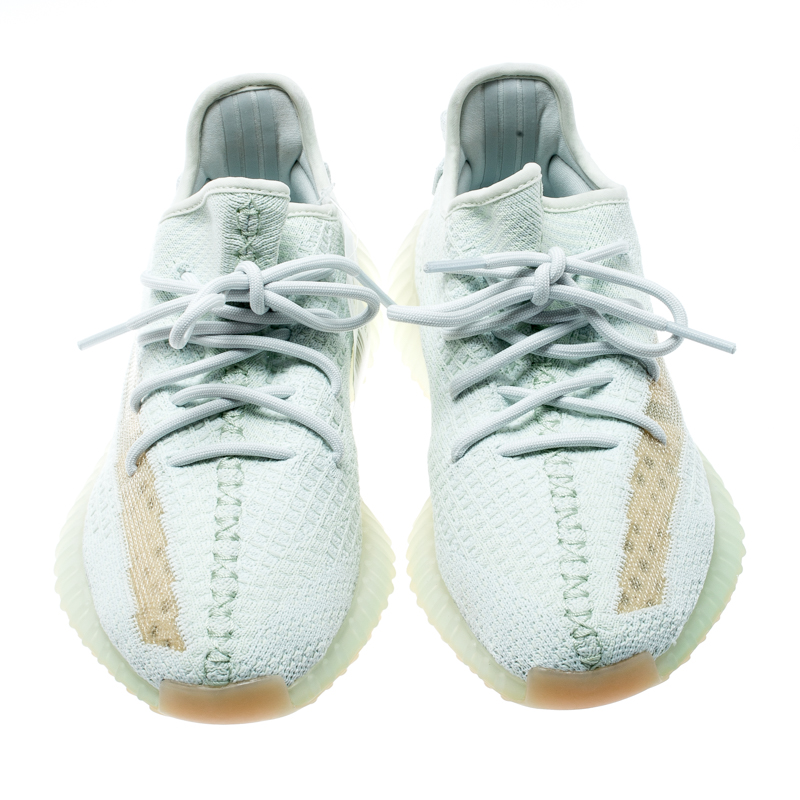 Yeezy x Adidas Light Green Cotton Knit Boost 350 V2 Hyperspace Sneakers ...