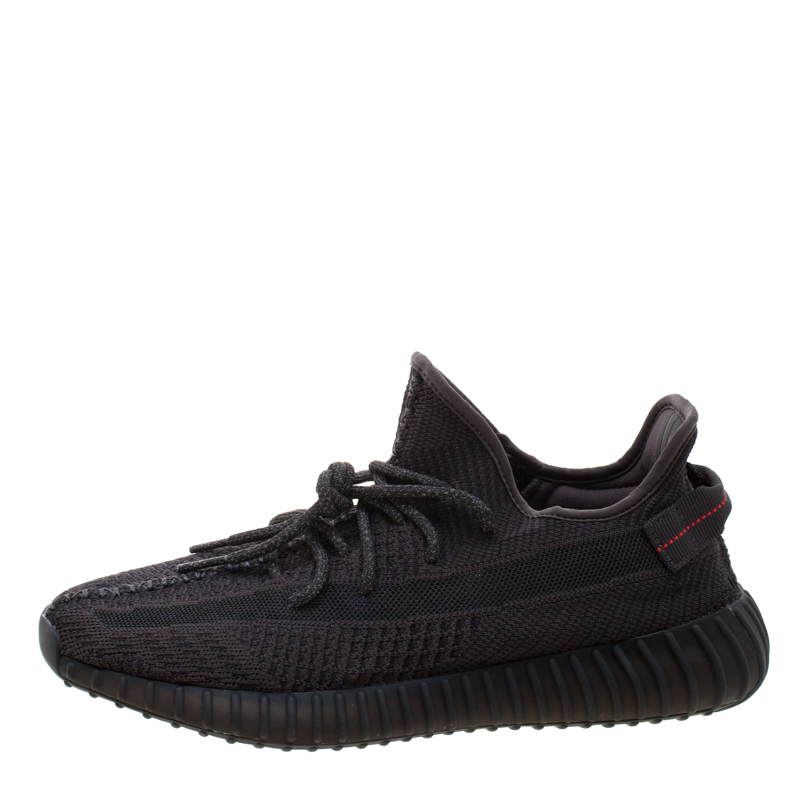 

Yeezy x Adidas Black Cotton Knit Boost 350 V2 Sneakers Size