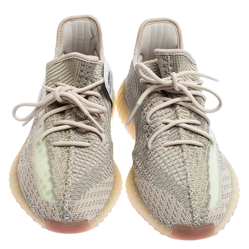 Yeezy x Adidas Mint Green/Cream Cotton Knit Boost 350 V2 Sneakers Size 45.5  Yeezy | TLC